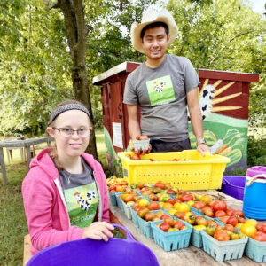 two growers at A Farm Less Ordinary