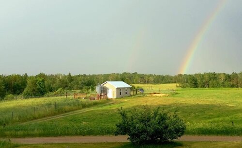 rainbow at Camphill farm