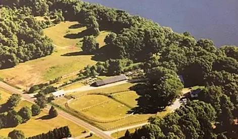Aerial view of River View Farm