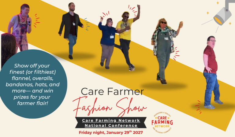 Care Farmer Fashion Show, Friday evening at the 2027 conference.